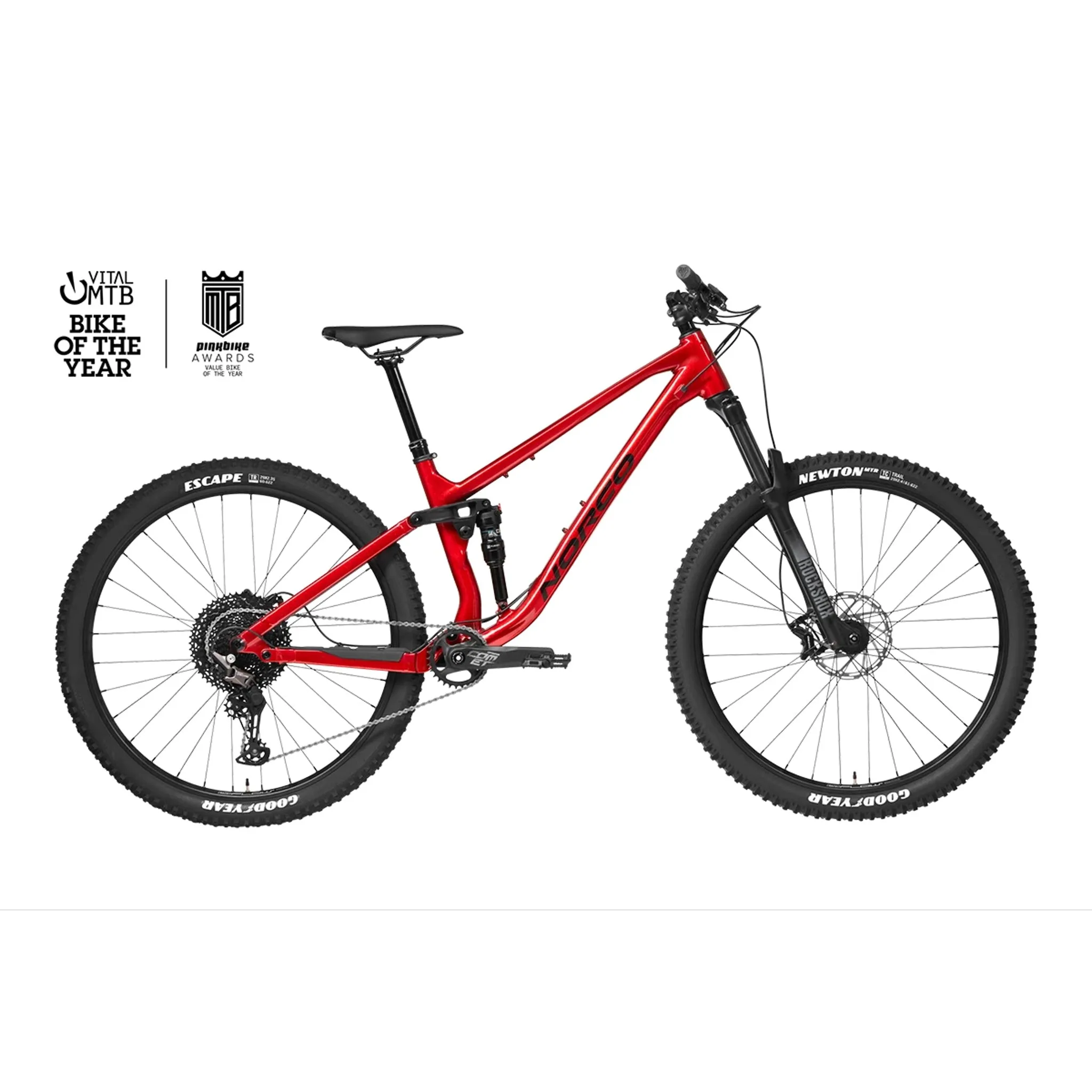 Norco Fluid FS A4 Full Suspension Trail Bike Red/Black