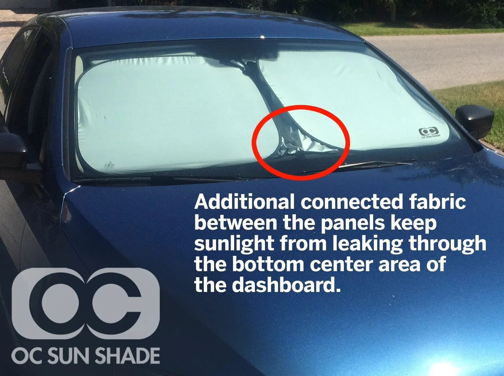 OC Sun Shade Vehicle Heat and UV Protector for 2022-2023 Audi RS 7 by MCarCovers