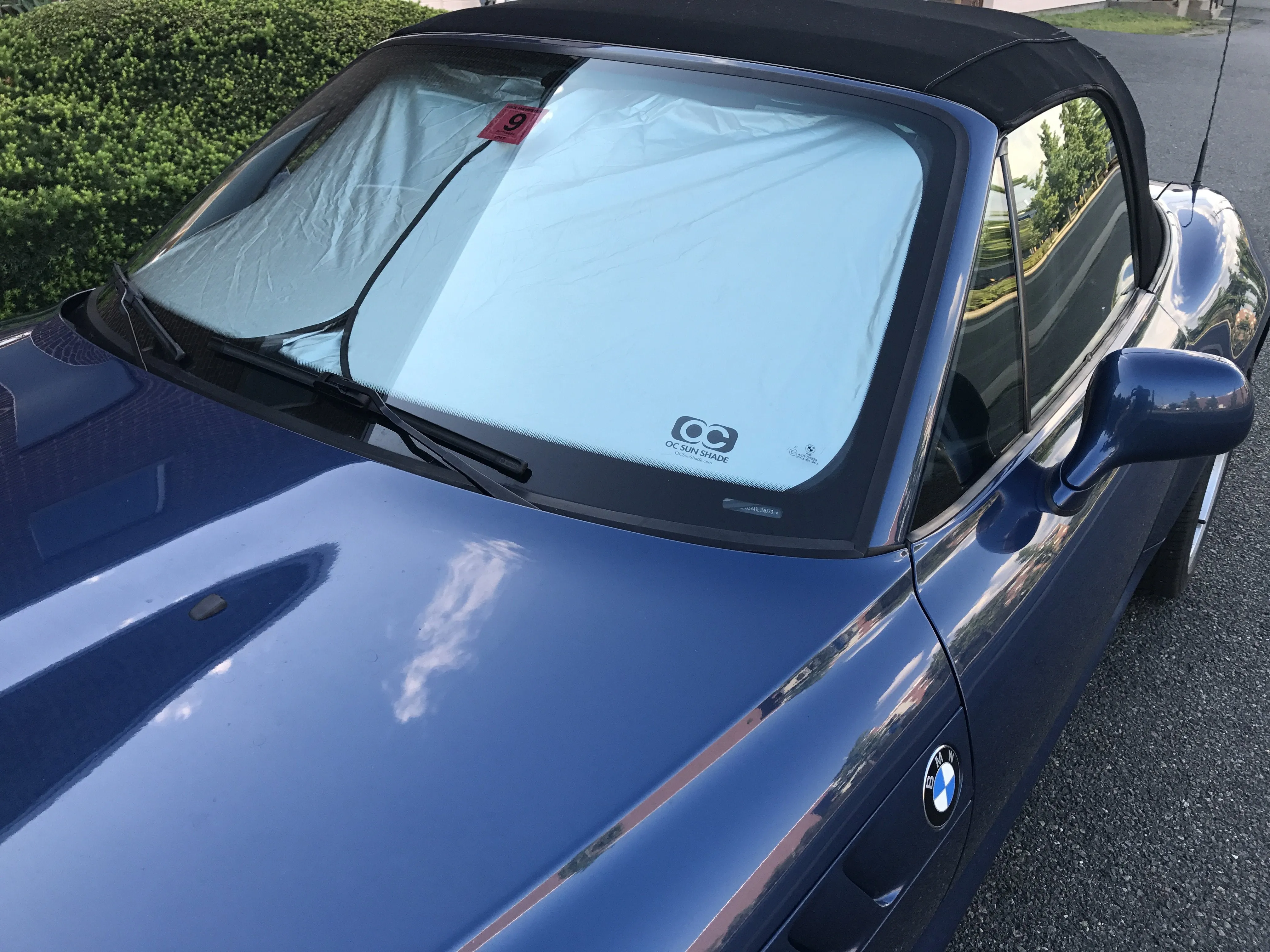OC Sun Shade Vehicle Heat and UV Protector for 2022-2025 Jeep Wrangler 4 XE by MCarCovers