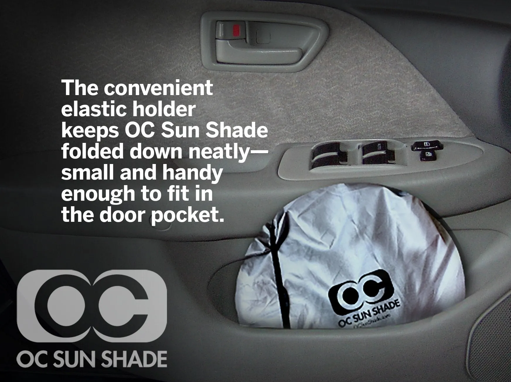 OC Sun Shade Vehicle Heat and UV Protector for 2022-2025 Jeep Wrangler 4 XE by MCarCovers
