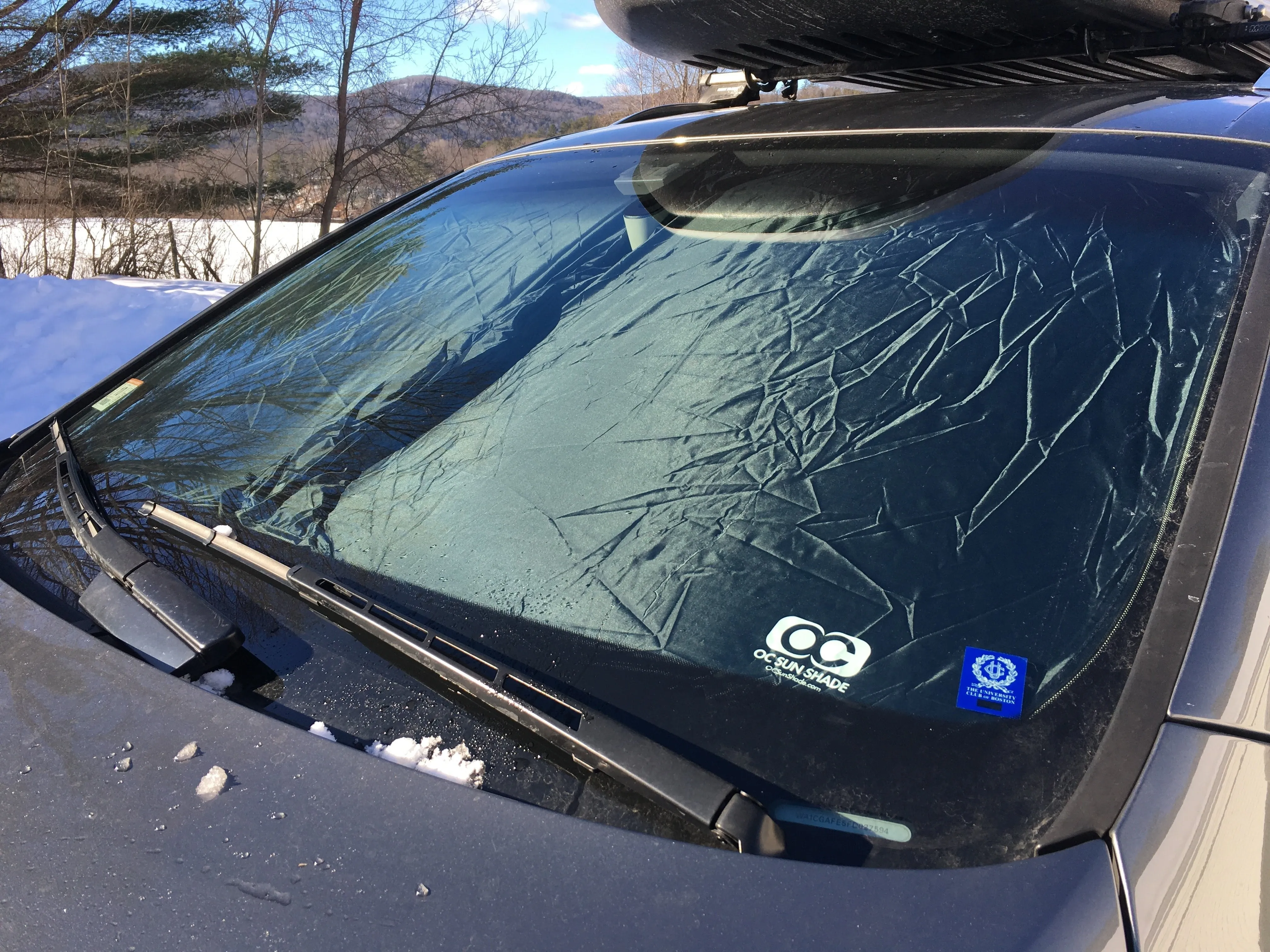 OC Sun Shade Vehicle Heat and UV Protector for 2022-2025 Jeep Wrangler 4 XE by MCarCovers
