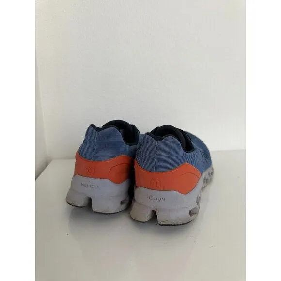 On Running Cloudstratus Lake Blue Flare Orange Sneaker Shoes Athletic Men's 12