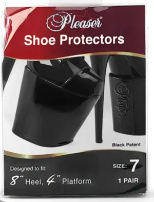 Pleaser Shoe Protectors 8" Black Patent