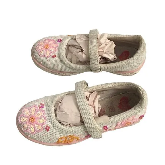 Ragg beaded girl shoes