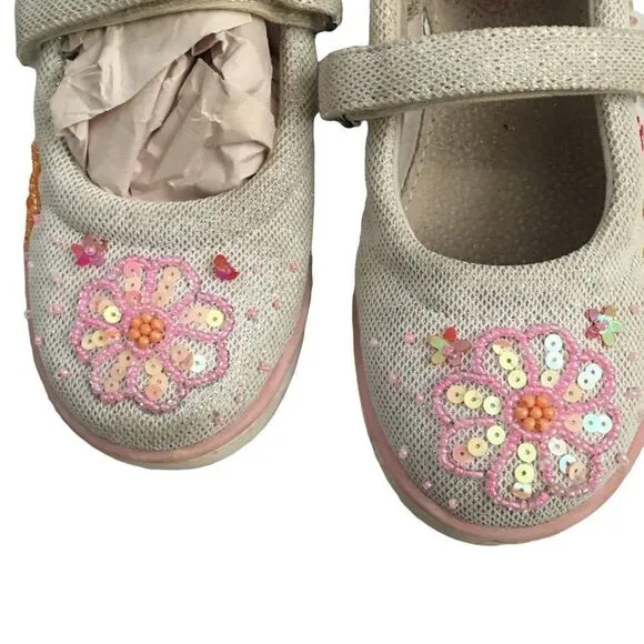 Ragg beaded girl shoes