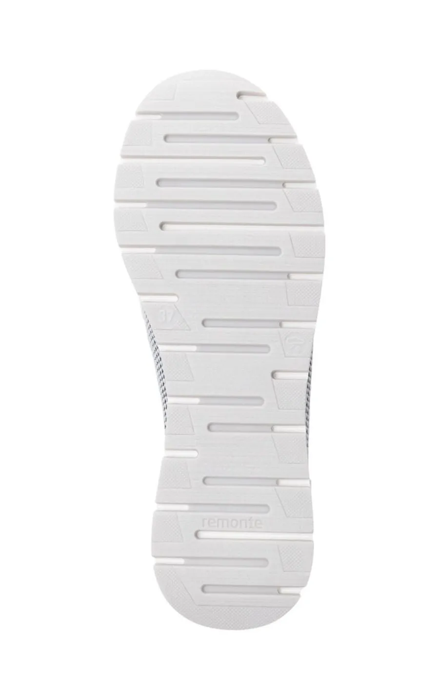 Remonte White Loafer with Silver Buckle