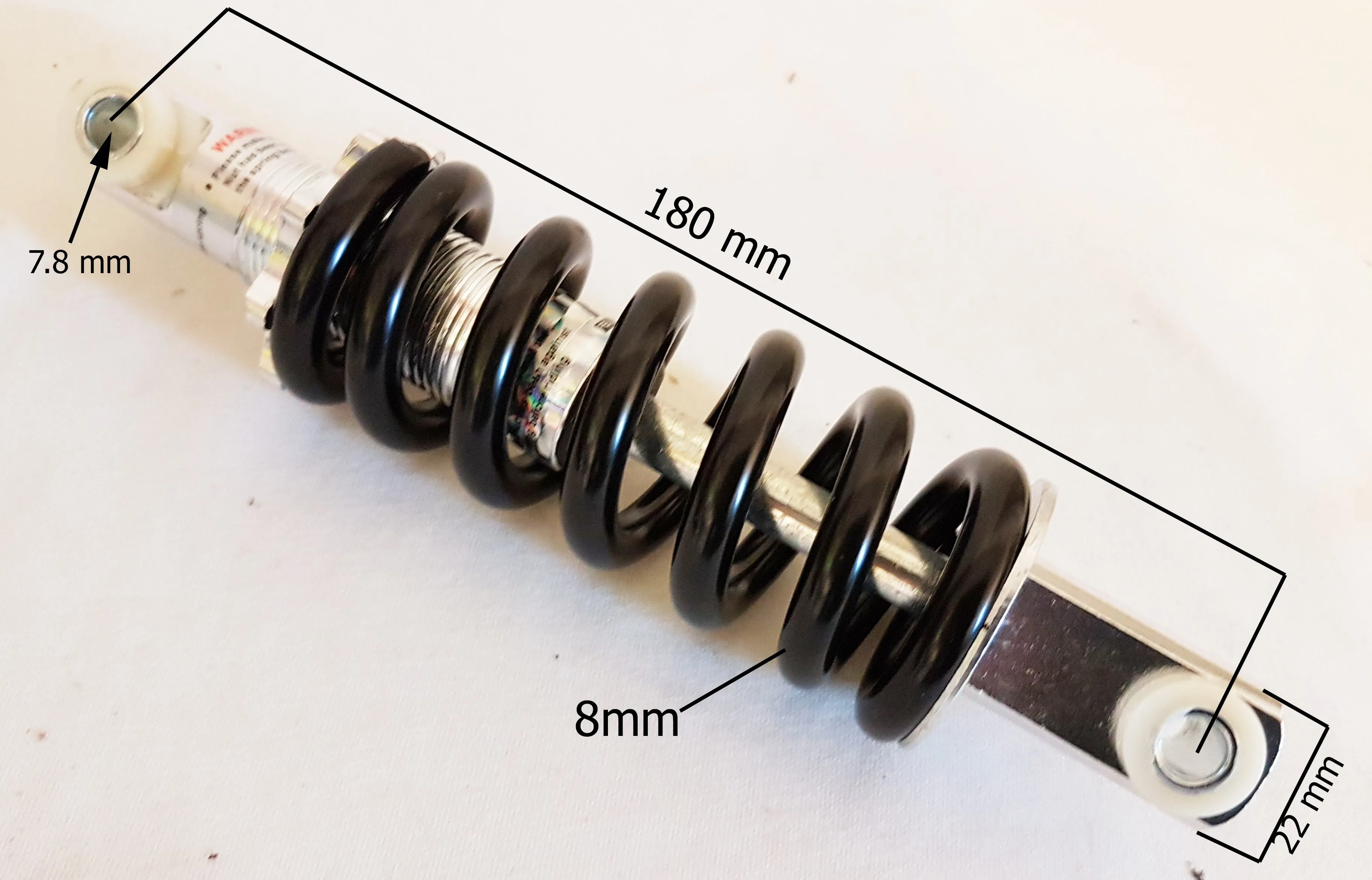 SH068 180MM REAR SHOCK ABSORBER SPRING FOR DB49 MINI DIRT BIKE