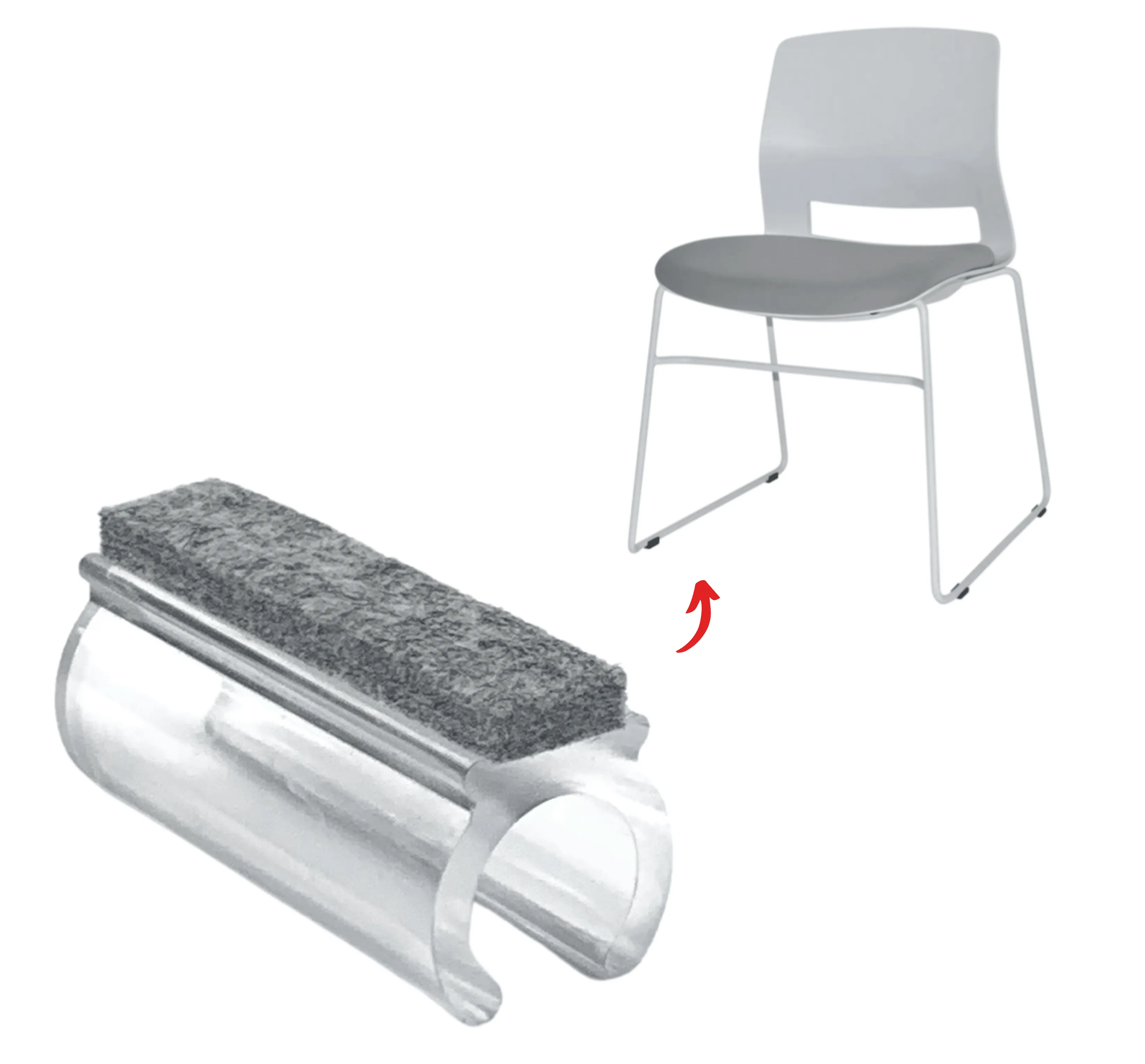 Sled Base Compacted Felt Protectors