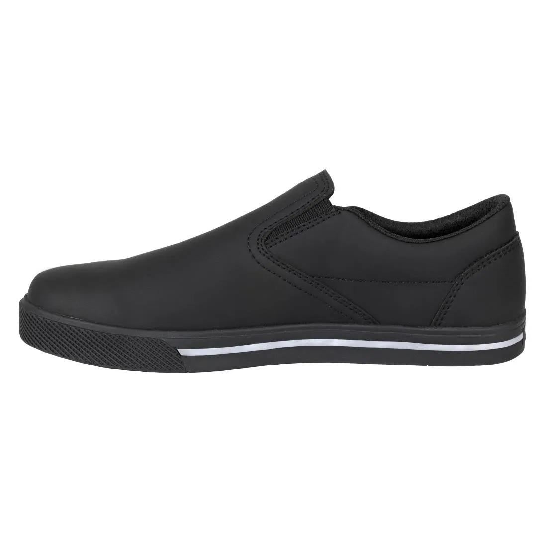 Slipbuster Microfibre Slip-on Shoe Matte Black 44