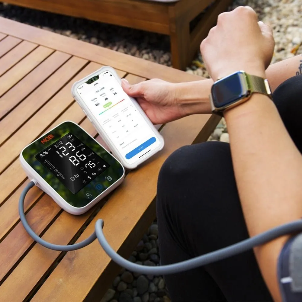 Smart Bluetooth Blood Pressure Monitor With Adjustable Arm Cuff