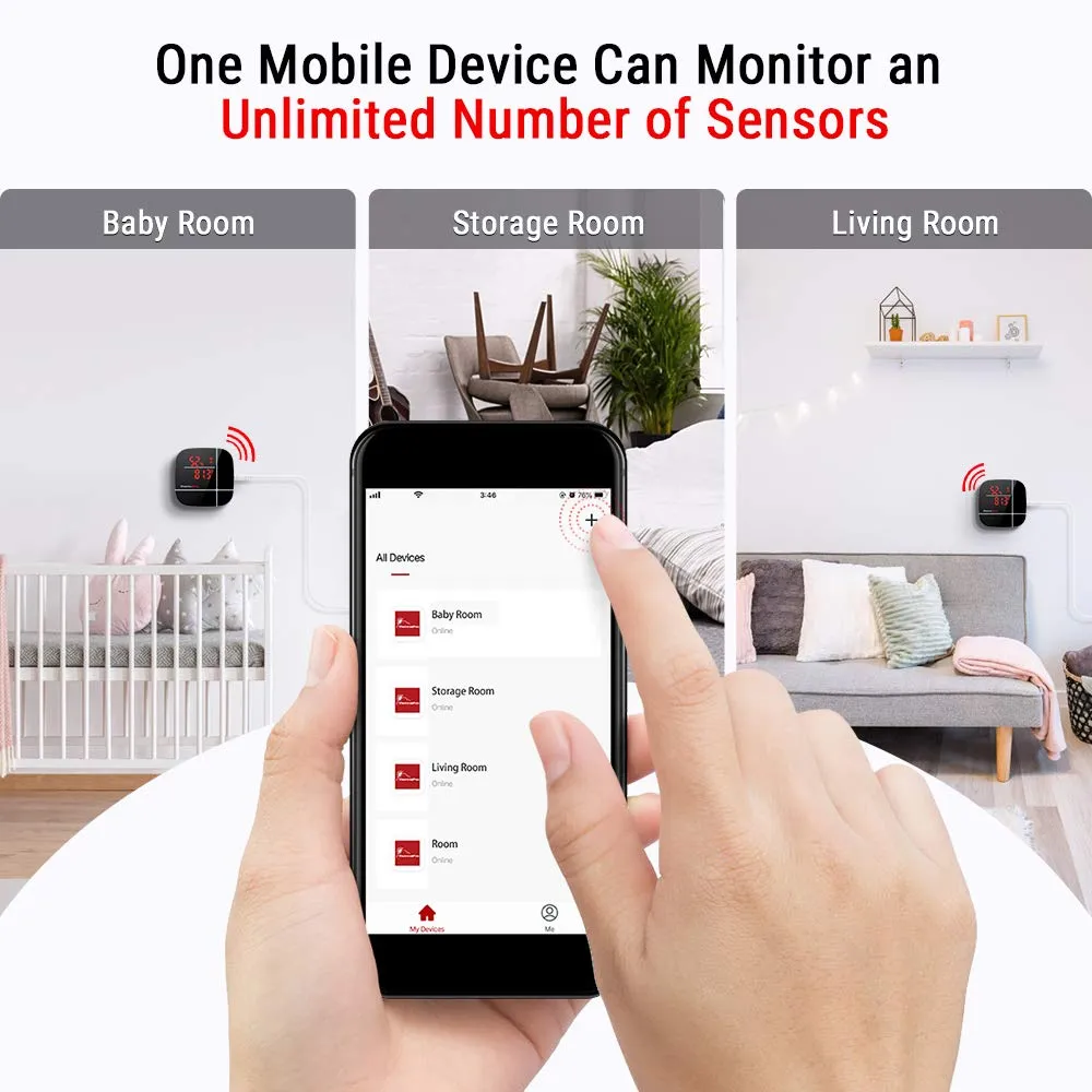 Smart Home Thermometer ThermoPro TP90 Wireless Thermometer