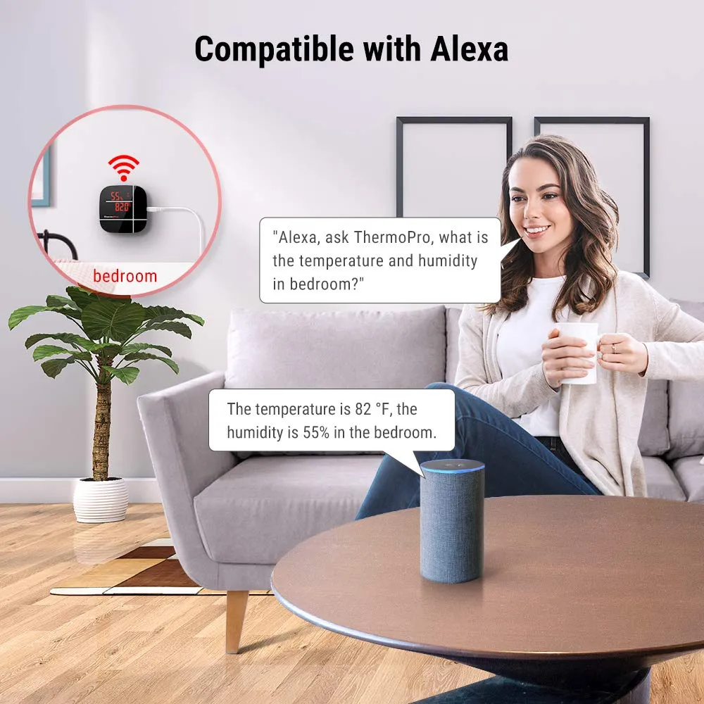 Smart Home Thermometer ThermoPro TP90 Wireless Thermometer