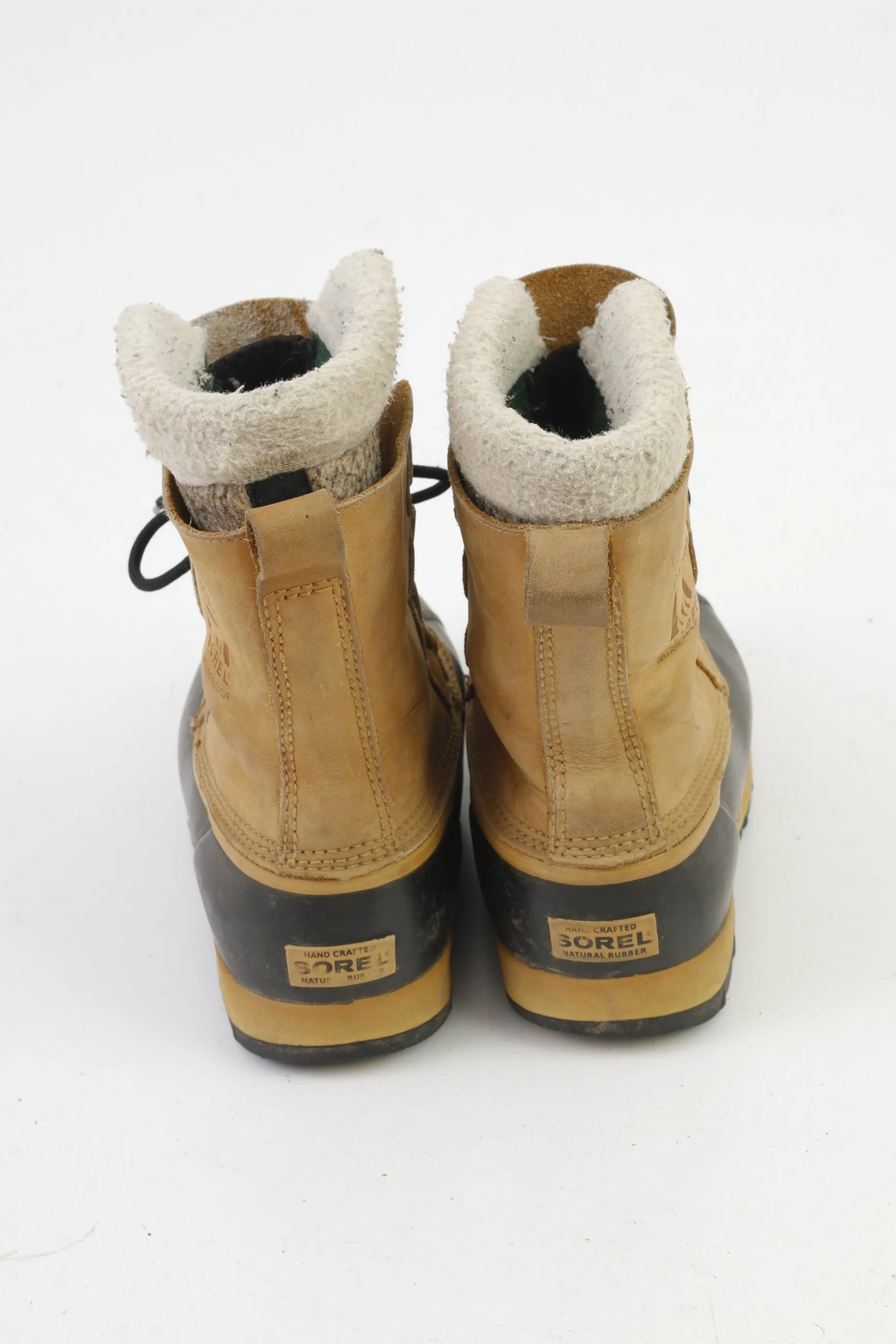 Sorel Men 8 39 Winter Boots Brown Waterproof Caribous Padded