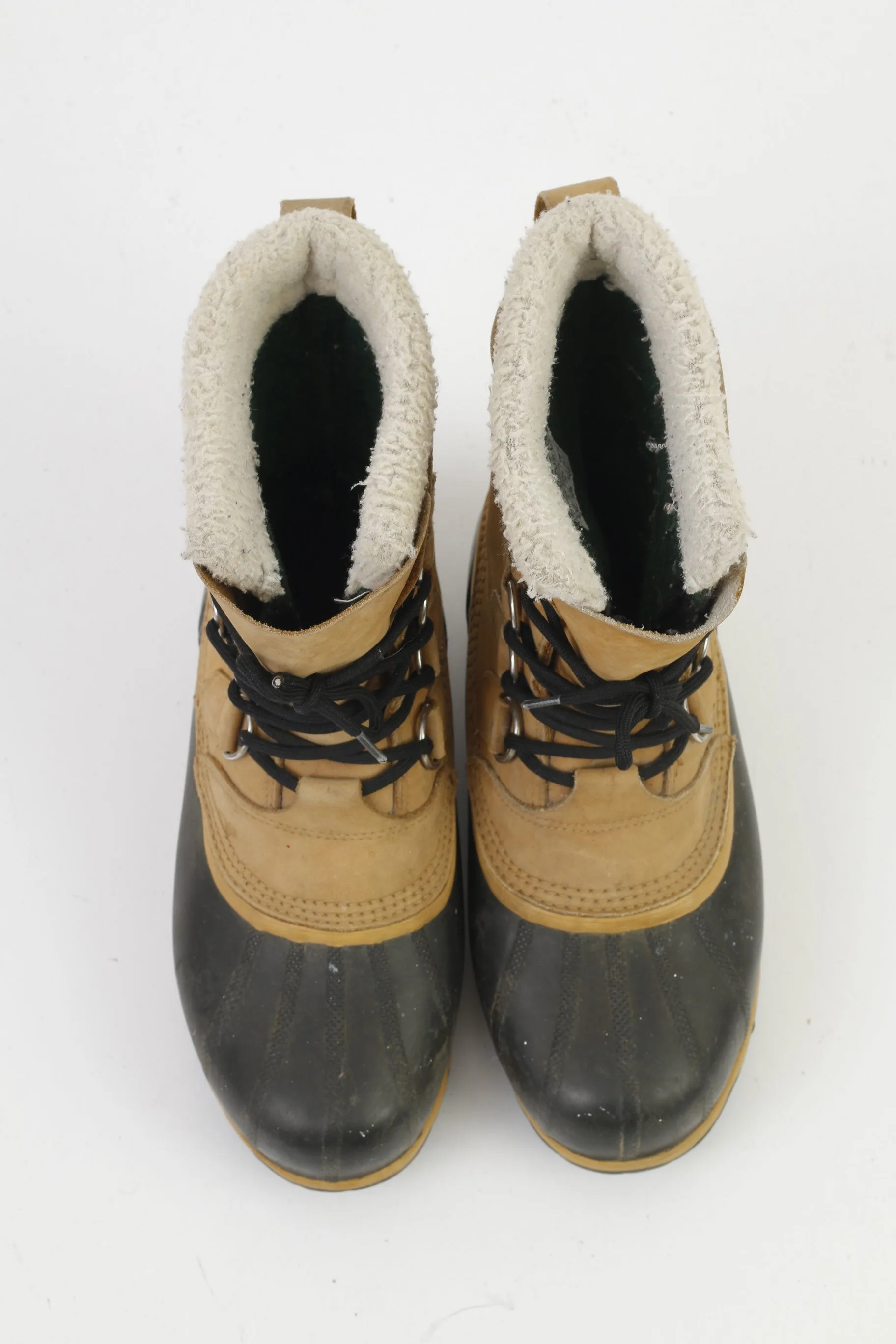 Sorel Men 8 39 Winter Boots Brown Waterproof Caribous Padded