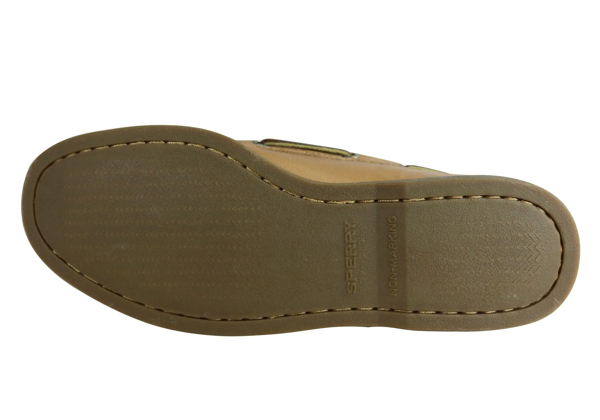 Sperry Mens A/0 2 Eye Leather Lace Up Comfortable Wide Fit Boat Shoes