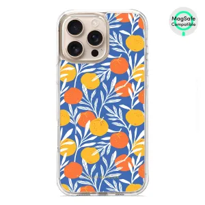 Summer Tangerine - iPhone 16 Pro Max Clear Bumper MagSafe Case