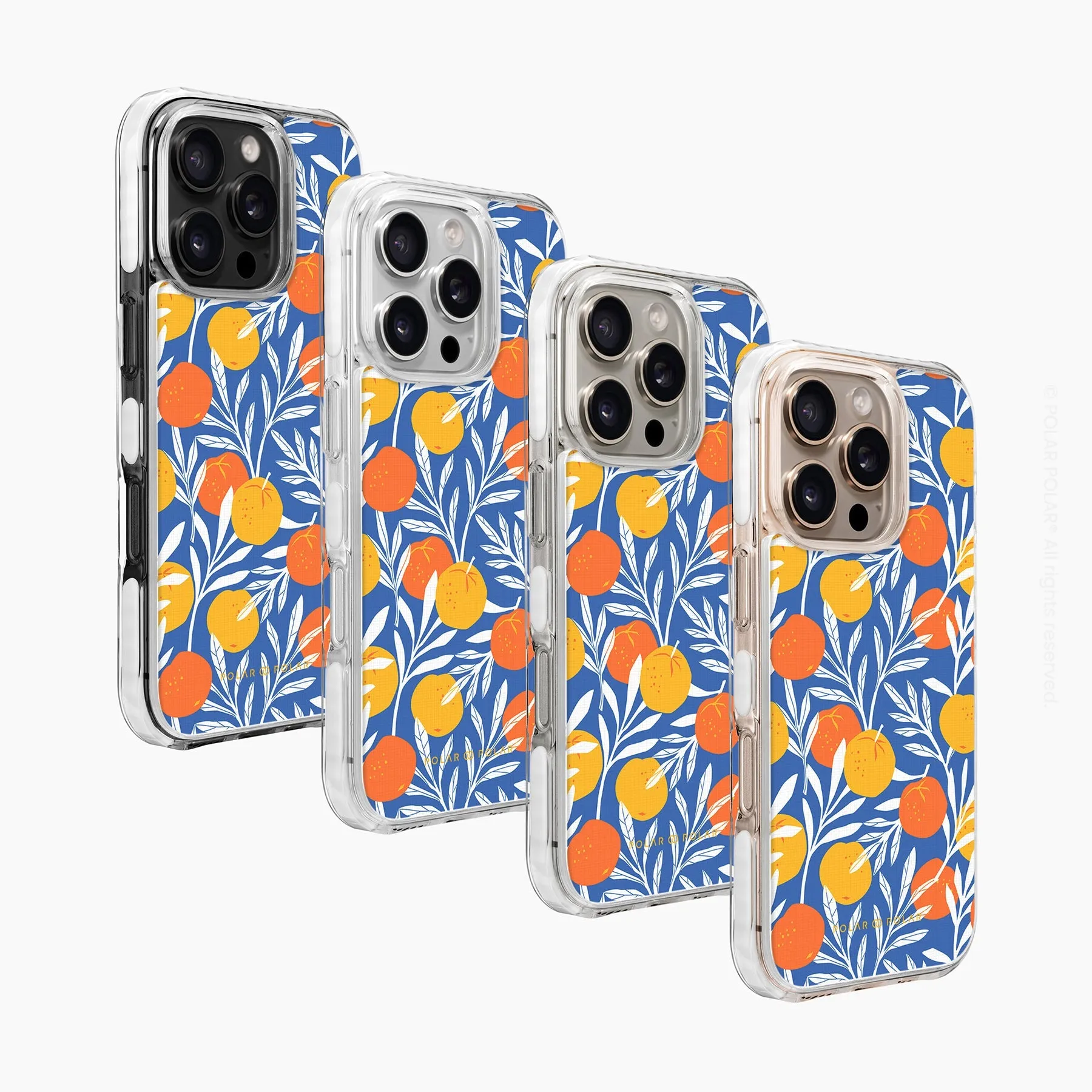 Summer Tangerine - iPhone 16 Pro Max Clear Bumper MagSafe Case
