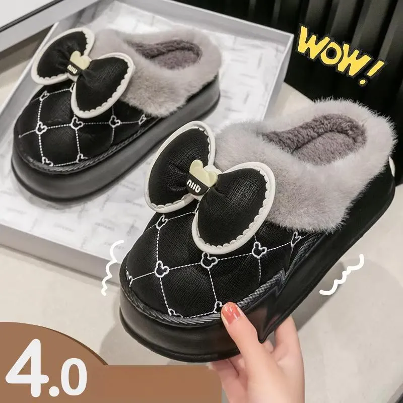 Super Warm Cold Proof Soft Home Cotton 4CM Thick  Slippers