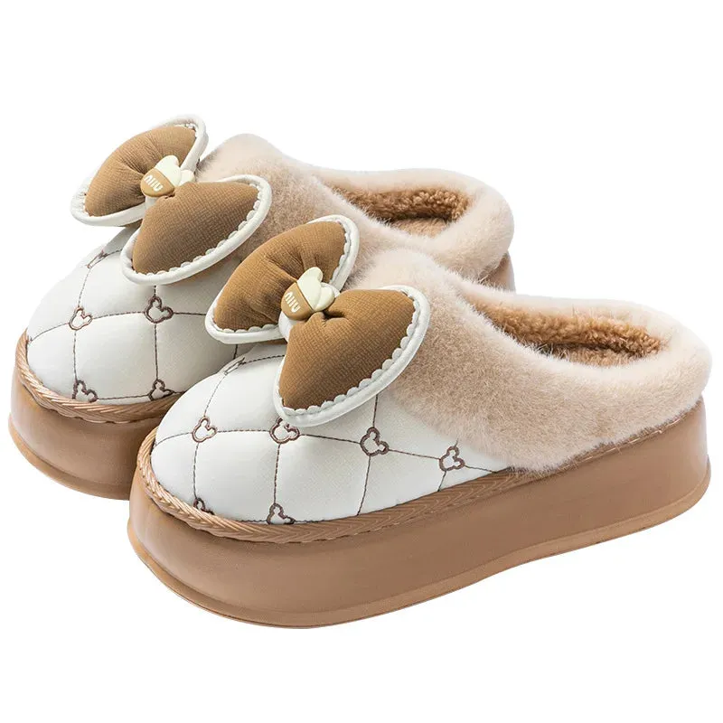 Super Warm Cold Proof Soft Home Cotton 4CM Thick  Slippers