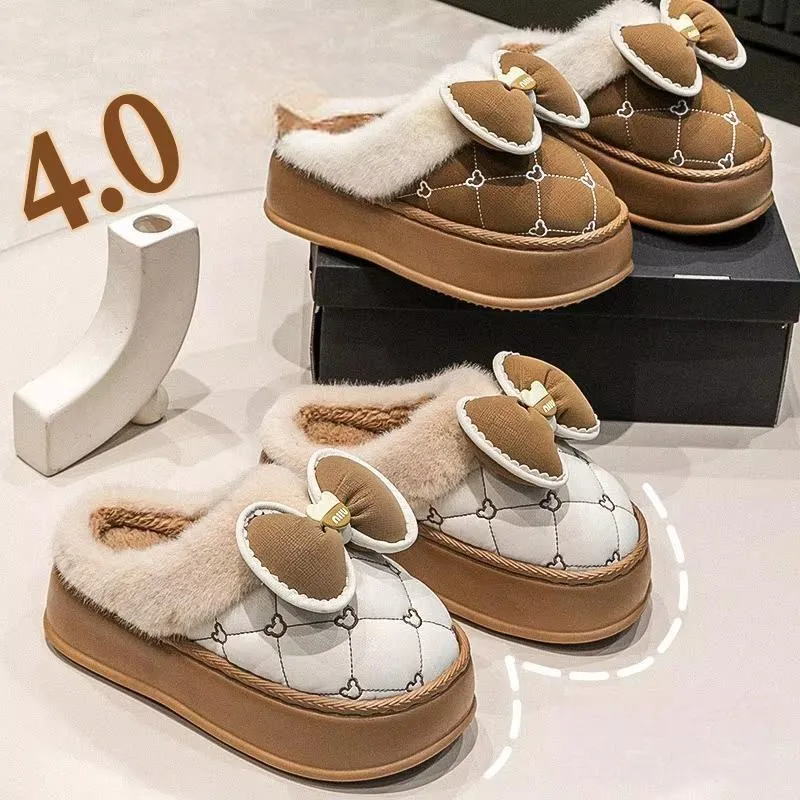 Super Warm Cold Proof Soft Home Cotton 4CM Thick  Slippers