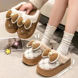 Super Warm Cold Proof Soft Home Cotton 4CM Thick  Slippers