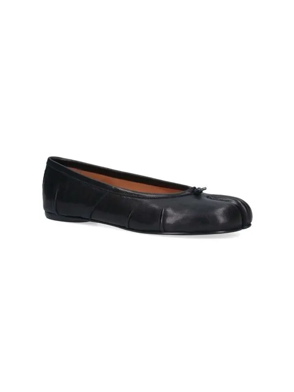 Tabi Leather Flat Shoes