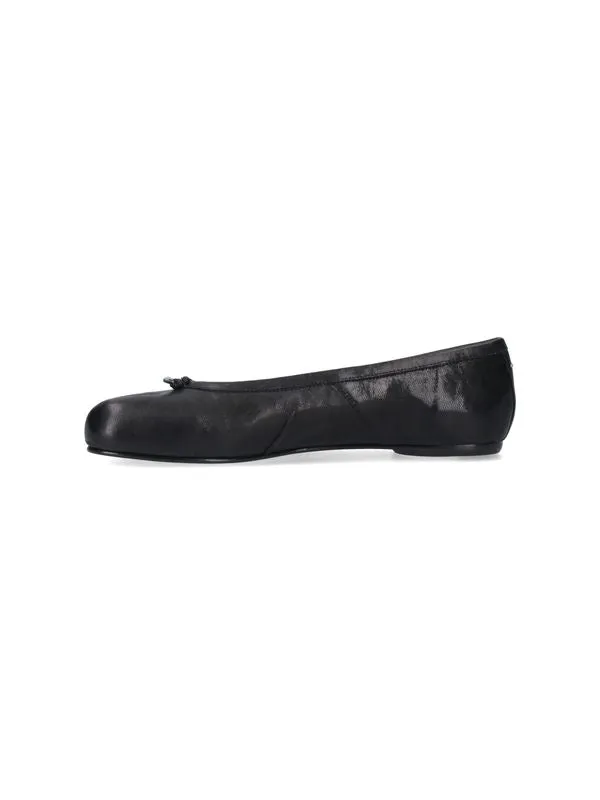 Tabi Leather Flat Shoes