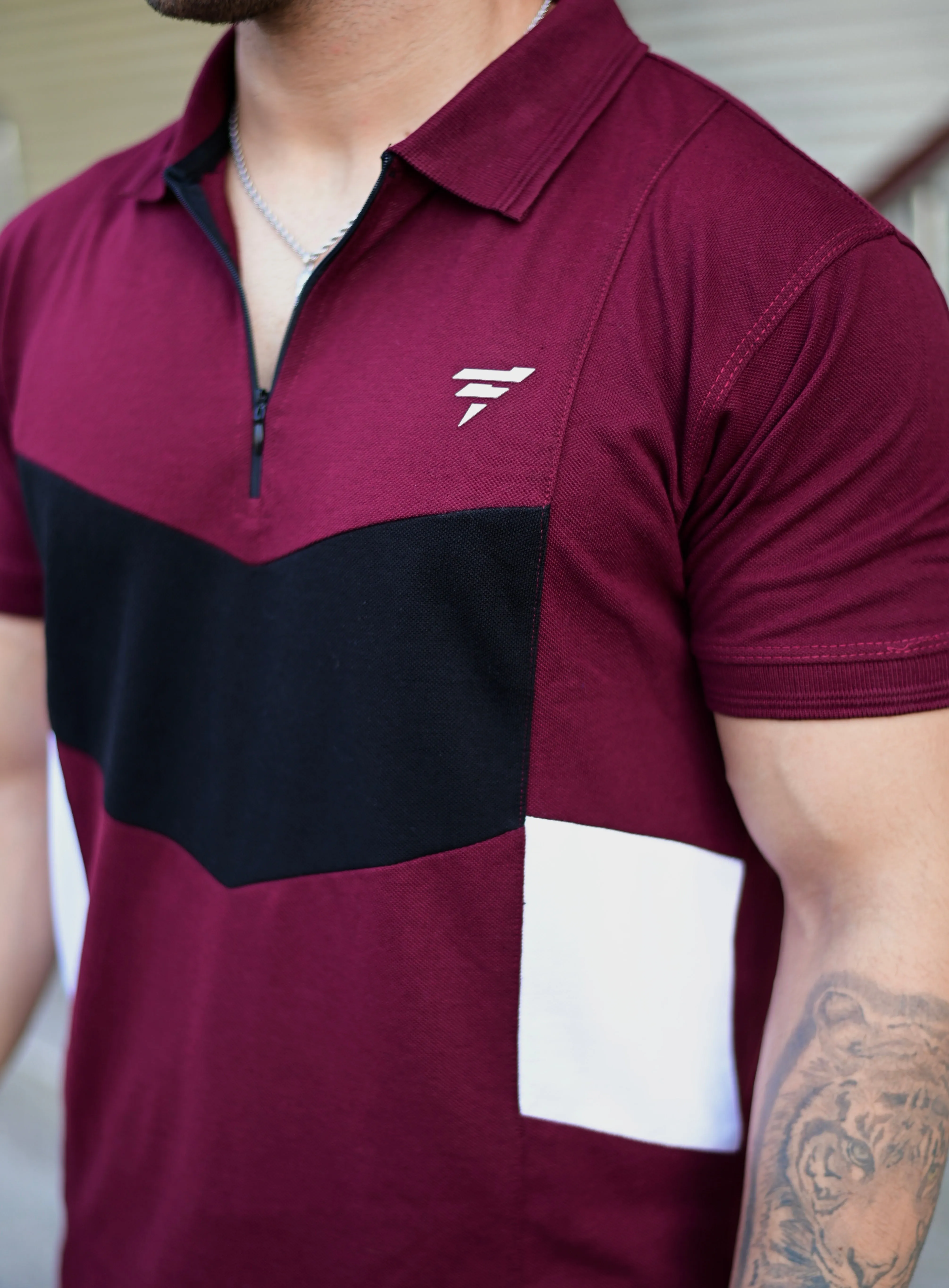 THE COTTON-COMFORT TRACKSUIT-MAROON