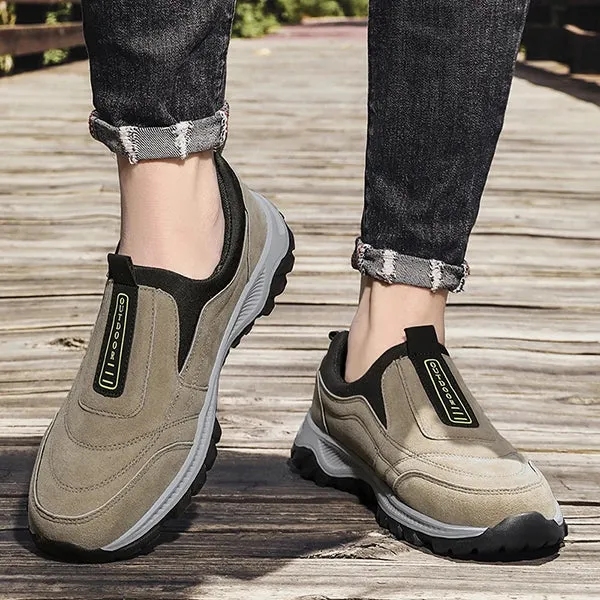 TrailFlex | Slip-On Suede Wandelschoenen - Duurzaam, Comfortabel, Antislip Schoeisel voor Elk Terrein