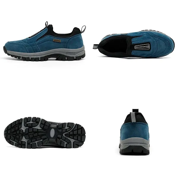 TrailFlex | Slip-On Suede Wandelschoenen - Duurzaam, Comfortabel, Antislip Schoeisel voor Elk Terrein