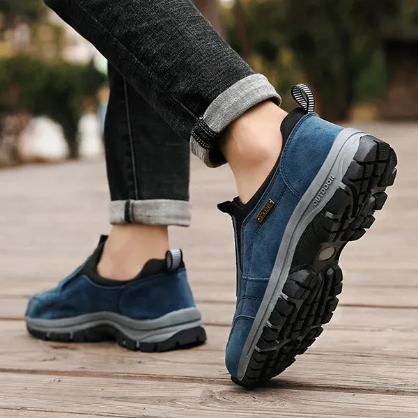TrailFlex | Slip-On Suede Wandelschoenen - Duurzaam, Comfortabel, Antislip Schoeisel voor Elk Terrein