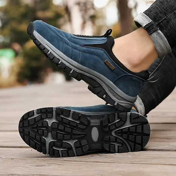 TrailFlex | Slip-On Suede Wandelschoenen - Duurzaam, Comfortabel, Antislip Schoeisel voor Elk Terrein