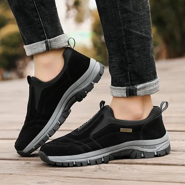 TrailFlex | Slip-On Suede Wandelschoenen - Duurzaam, Comfortabel, Antislip Schoeisel voor Elk Terrein
