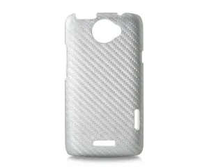 Twill Series HTC One X Leather Case - Silver