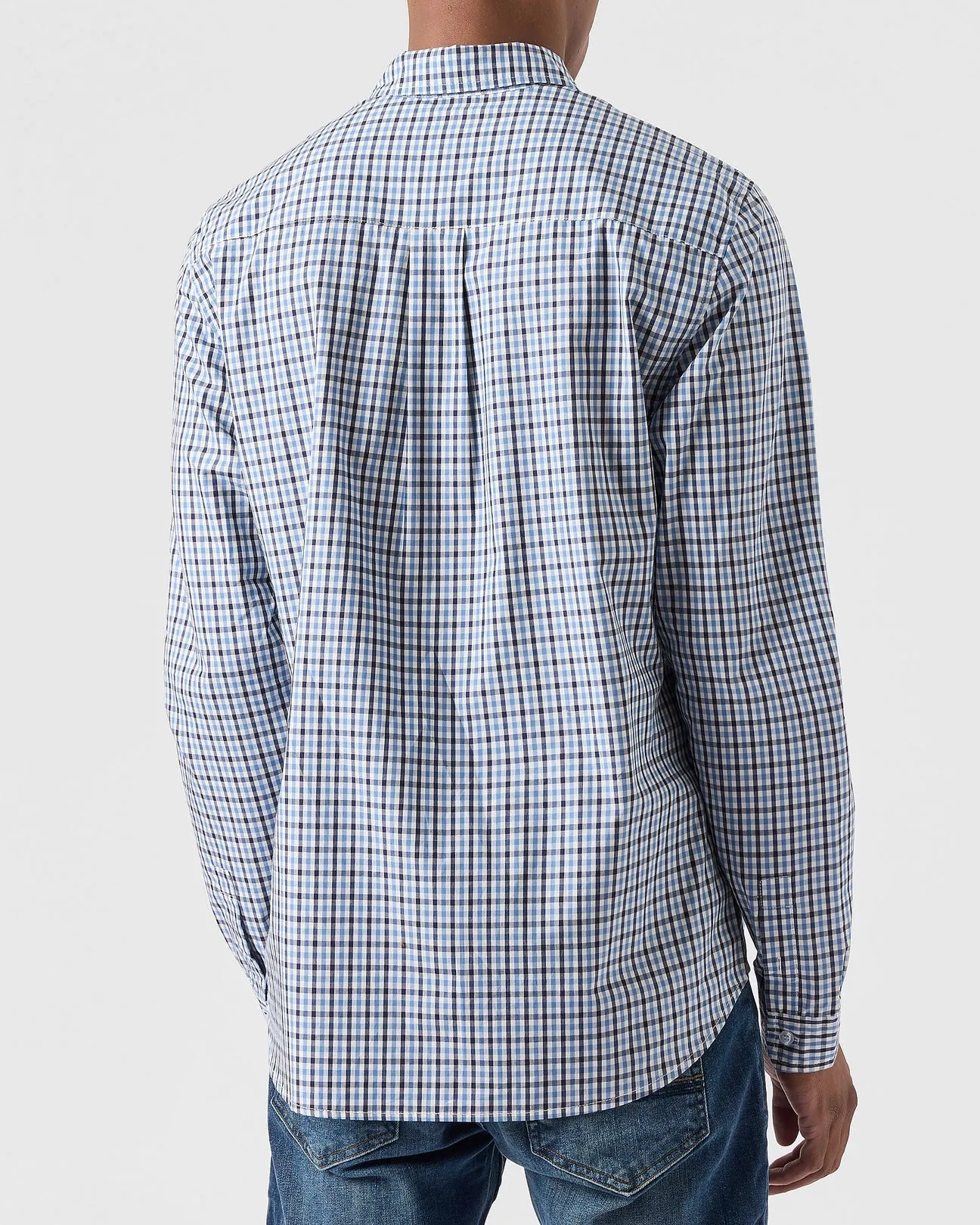 Weekend Offender Lisbon L/S Shirt Blue House Check