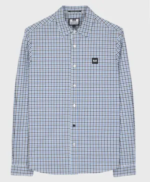Weekend Offender Lisbon L/S Shirt Blue House Check