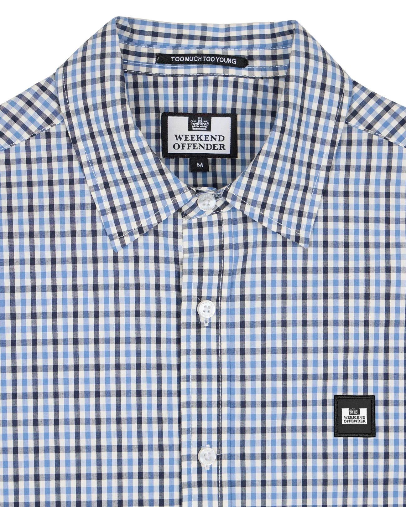 Weekend Offender Lisbon L/S Shirt Blue House Check