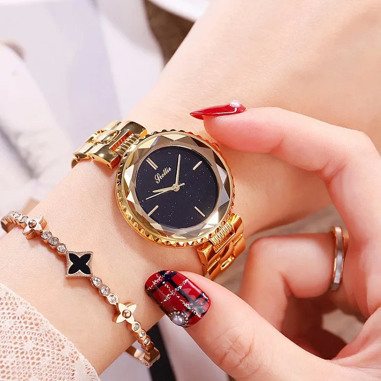 Women's Watch diamond star chassis dial stainless steel strap elegant watch
